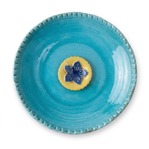 Depth ceramic birdbath - ceramic,